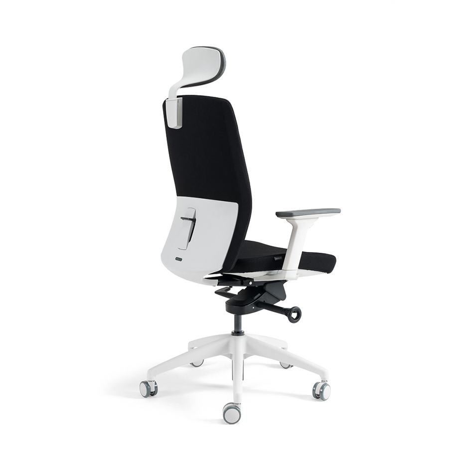 Kancelářská ergonomická židle BESTUHL J2 WHITE SP — více barev, s podhlavníkem Černá 201 (obrázek 10)
