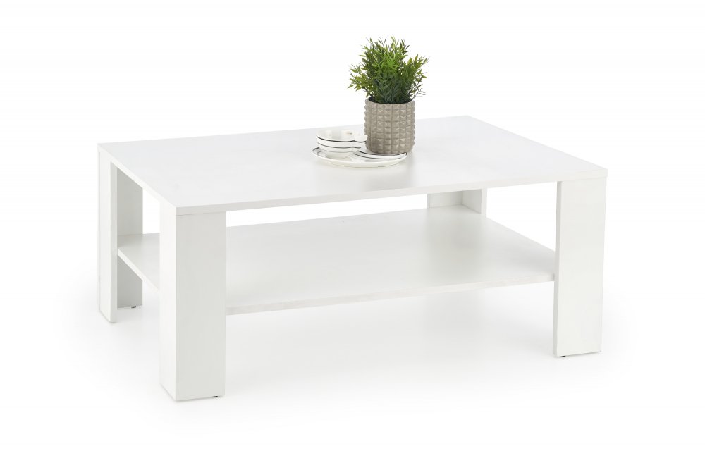 Konferenční stolek KWADRO – MDF, více barev Bílá