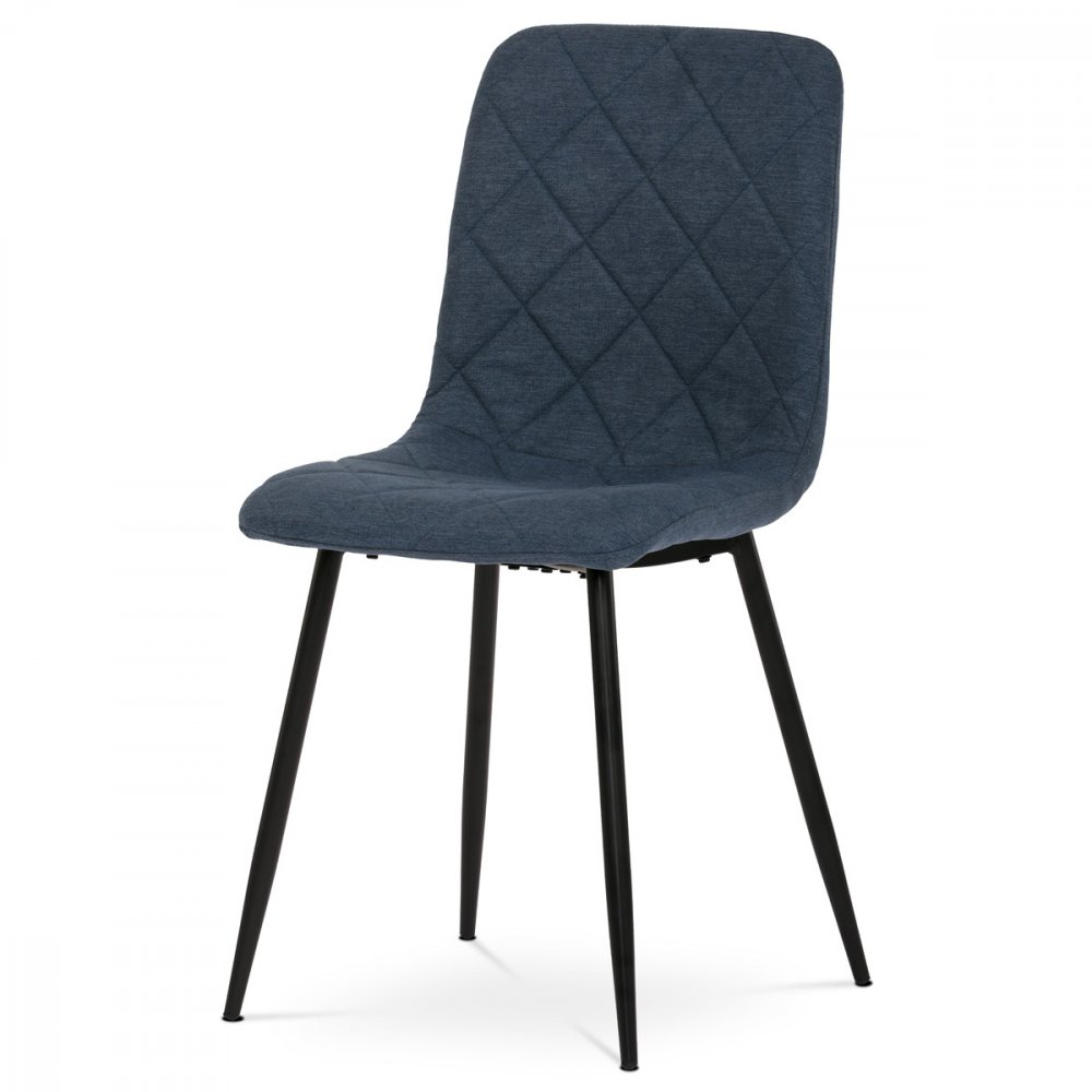 Jídelní židle SOVA — kov, látka, více barev Modrá