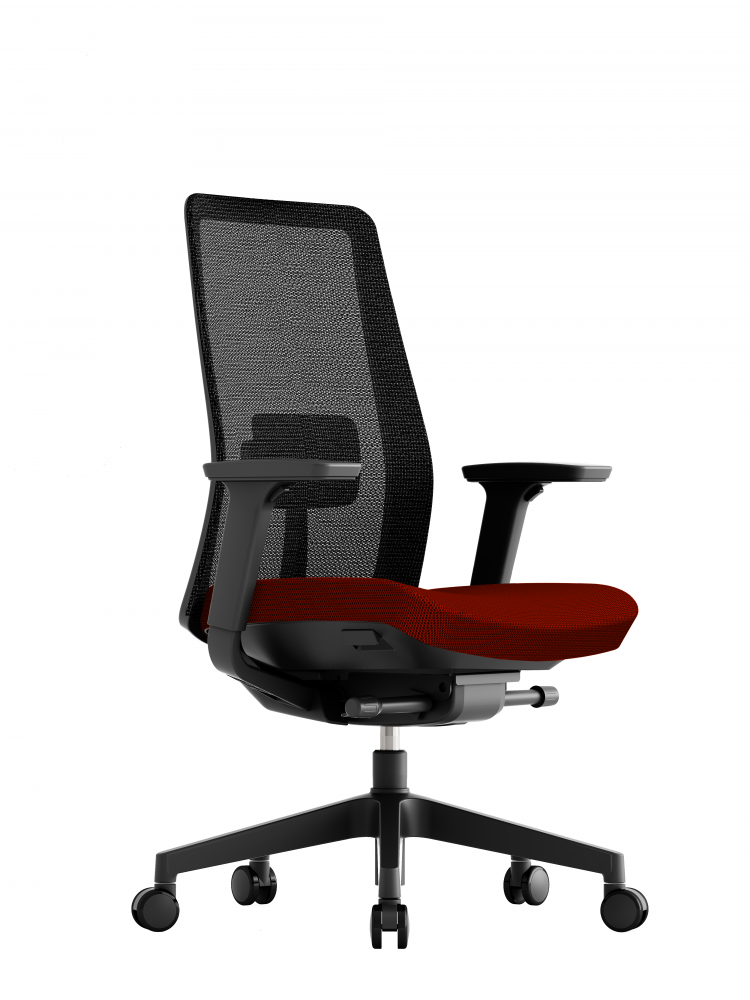 Kancelářská ergonomická židle K10 — více barev Černá (obrázek 9)