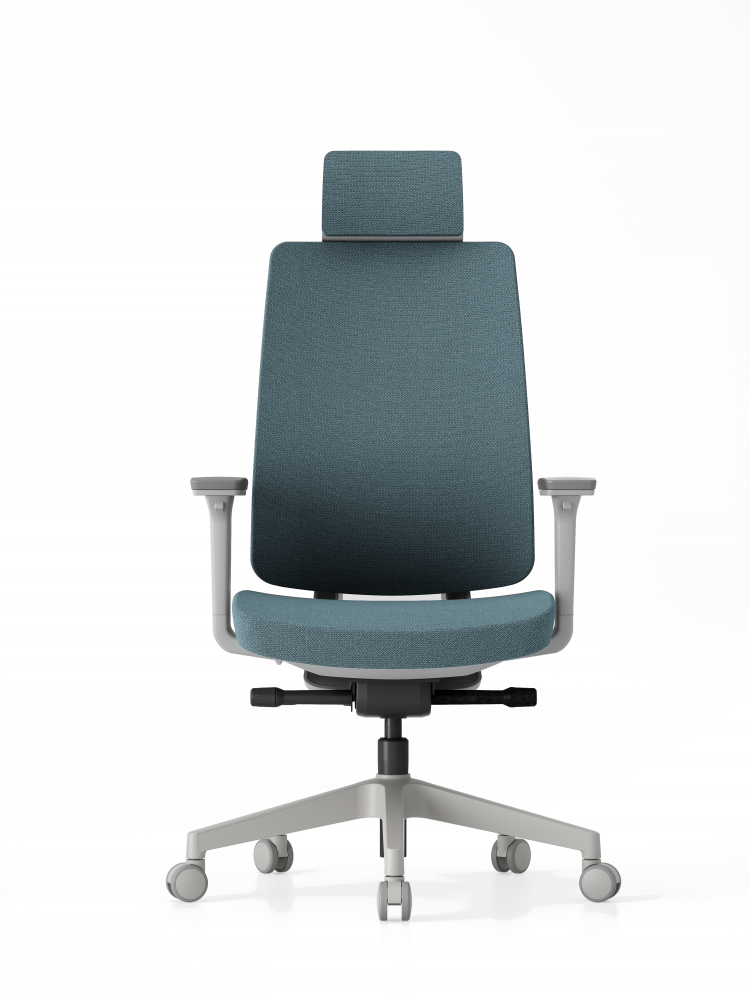Kancelářská ergonomická židle K50 — bílá, více barev Modrá (obrázek 16)