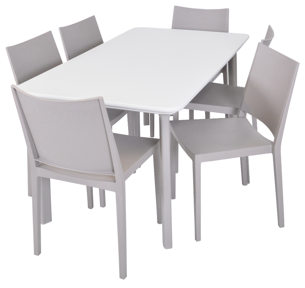 ITALIA DINING plastový stůl - světle šedá (obrázek 12)