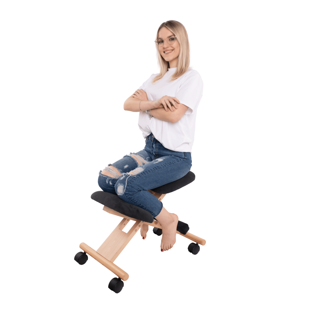 Ergonomická klekačka GROCO – Černá/Látka Buk, Kondela (obrázek 23)