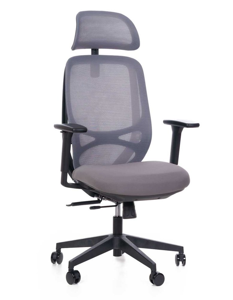 Kancelářská ergonomická židle Sego Adapta — síť, více barev šedá