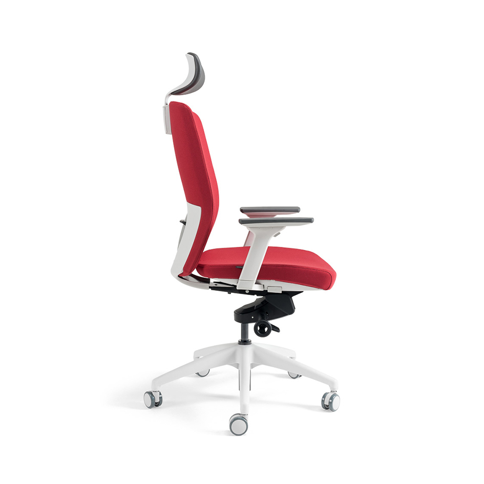 Kancelářská ergonomická židle BESTUHL J2 WHITE SP — více barev, s podhlavníkem Černá 201 (obrázek 13)
