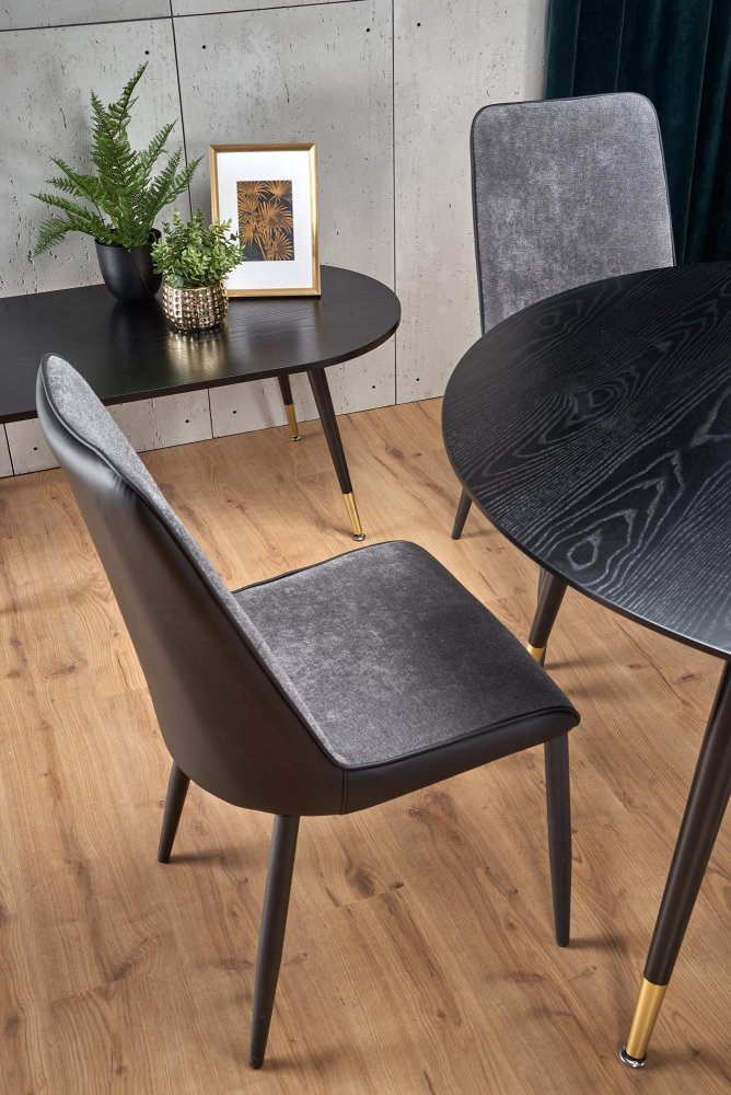 Jídelní kulatý stůl EMBOS — průměr 120 cm, černá Halmar (obrázek 3)