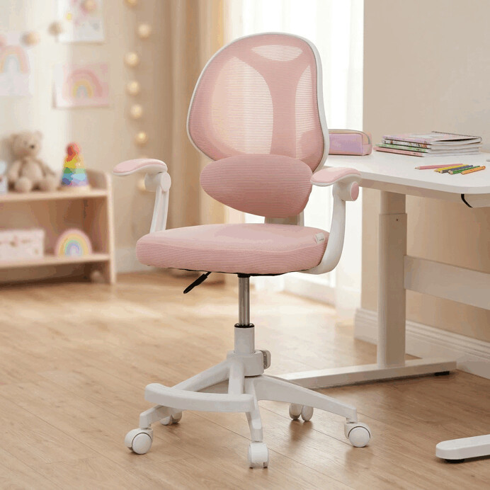 Detská stolička WIZARD – sieť, ružová