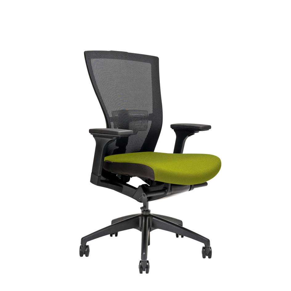 Kancelářská židle na kolečkách Office Pro MERENS BP – s područkami a bez opěrky hlavy Zelená BI 203