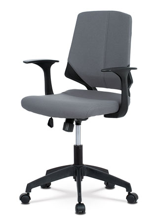 Kancelářská židle na kolečkách BELA — šedá, područky