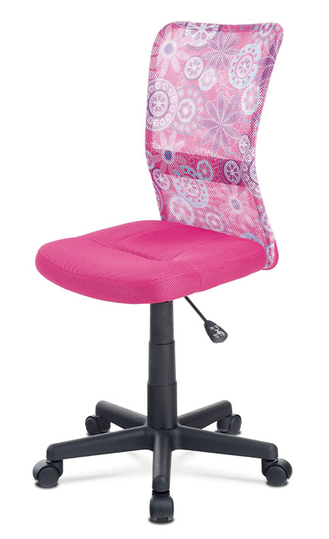 Dětská židle na kolečkách Autronic KA-2325 PINK – růžová