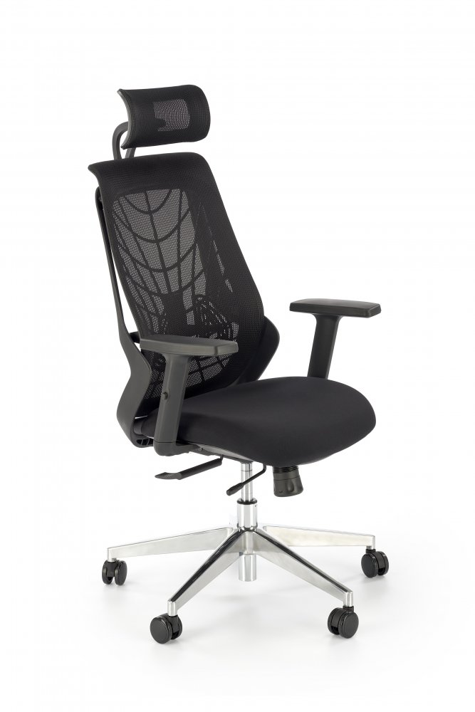 Kancelářská ergonomická židle GERONIMO — síť, černá Halmar (obrázek 7)