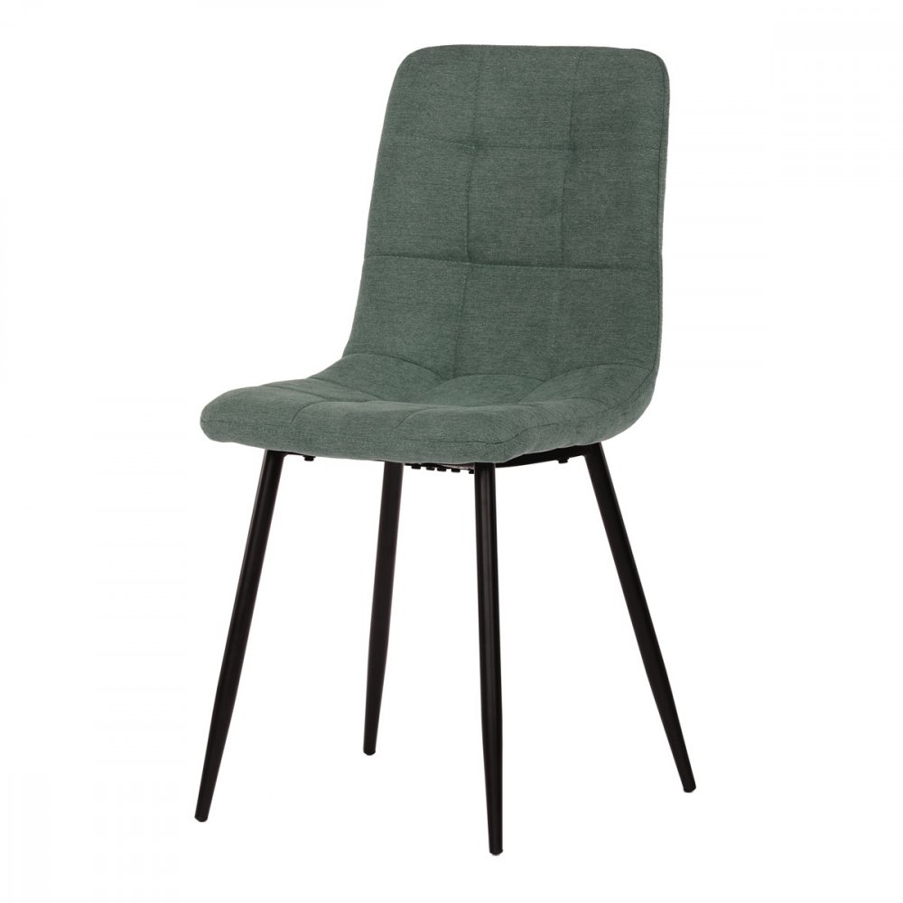 Jídelní židle SUSAN — kov, látka, více barev Zelená