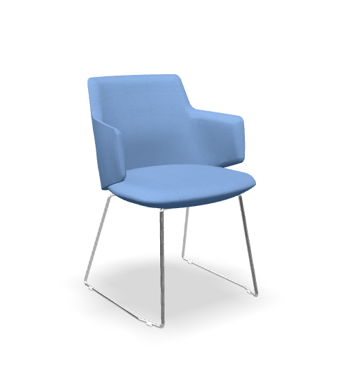 Jednací židle Melody Meeting 360-Q – látka, více barev, LD Seating CSE08 - sv. modrá
