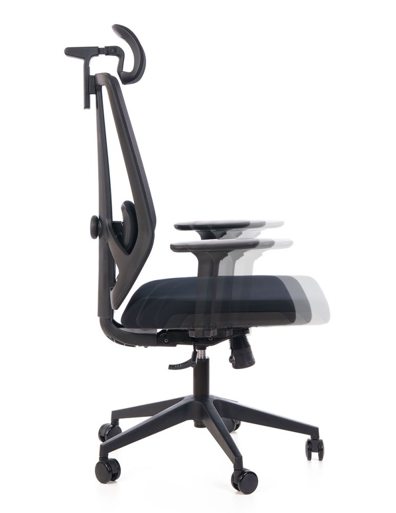 Ergonomická kancelářská židle GRENY černá (obrázek 12)