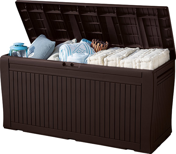 Zahradní úložný box BRAY — 270L, hnědá (obrázek 3)
