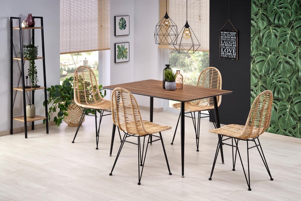 Zahradní židle PAULO – přírodní ratan, ocel Halmar