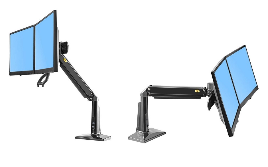 Stolní držák na dva monitory NB F27B (obrázek 6)