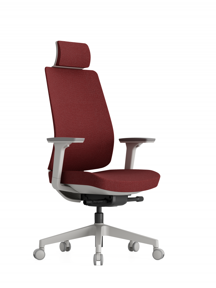 Kancelářská ergonomická židle OFFICE PRO K50 — bílá, více barev Červená