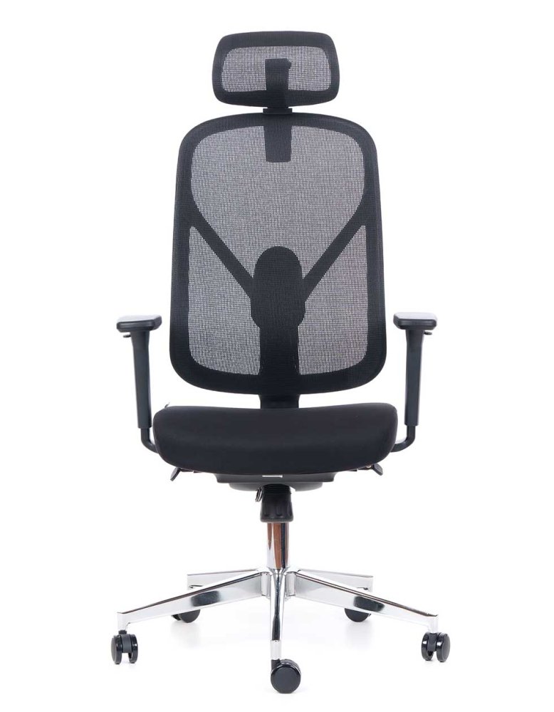 Kancelářská ergonomická židle Sego EPOQ - síťovaná záda, látka, černá Sego (obrázek 5)