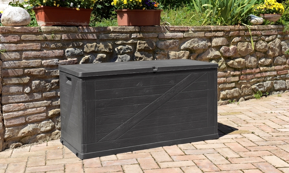 WOOD zahradní plastový úložný box 420 L - grafit (obrázek 26)