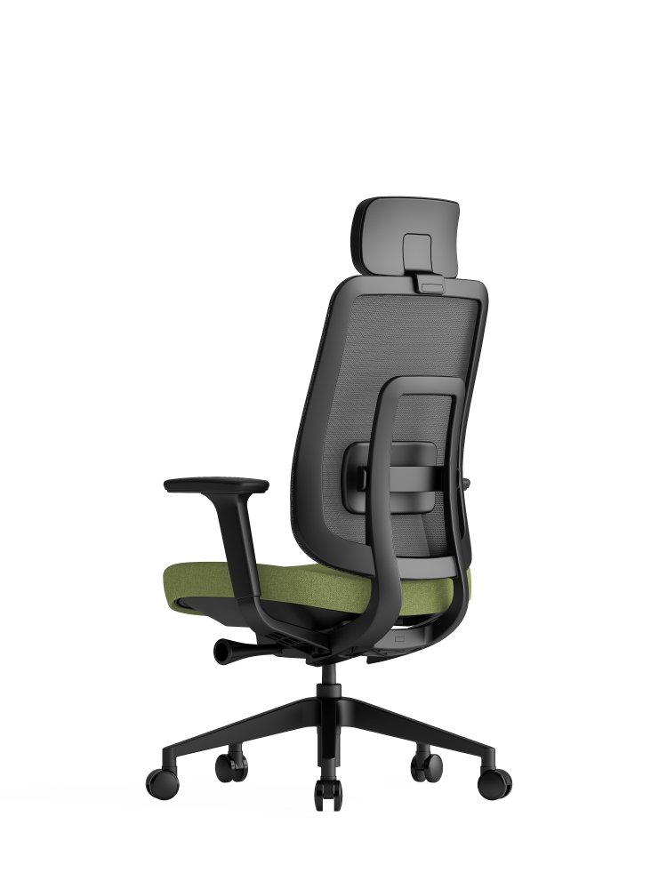 Kancelářská ergonomická židle K42  SP – síť/ čalouněná, zelená (obrázek 4)