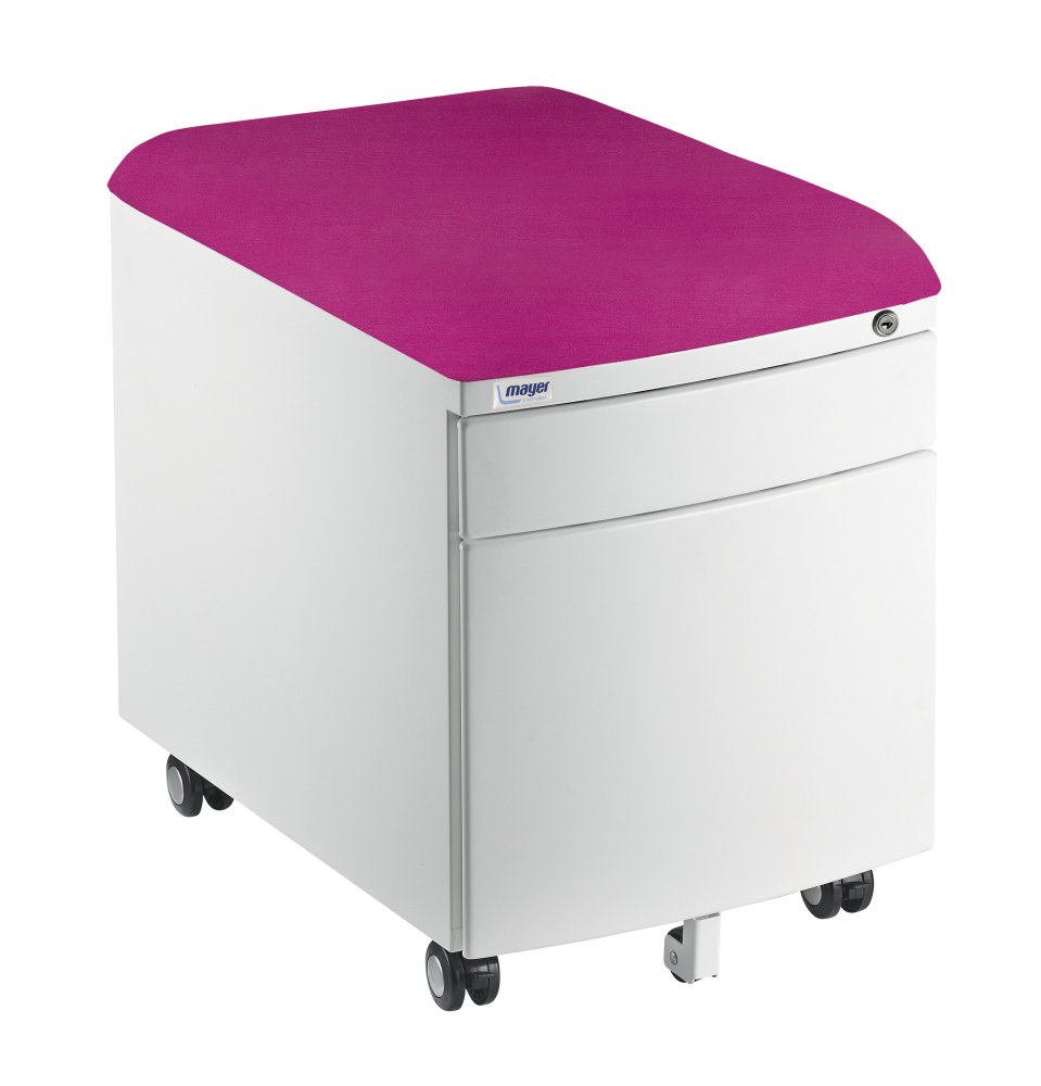 Pojazdný kontajner Mayer 32W8 30 208 — biely, ružový aquaclean