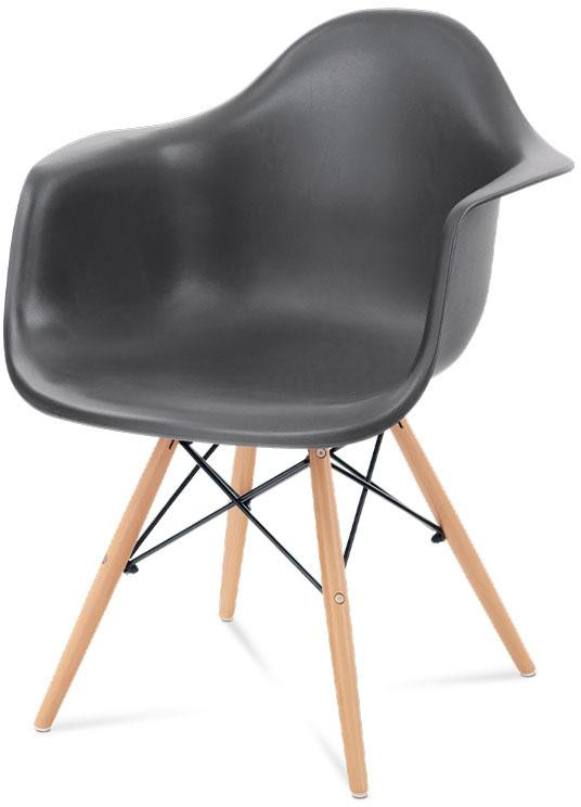 Jídelní židle bez područek Autronic CT-719 GREY1 – šedá, masiv buk/plast