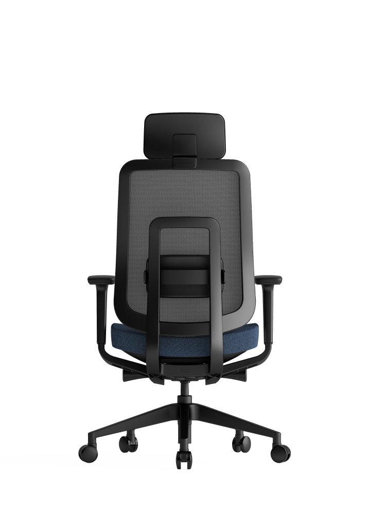Kancelářská ergonomická židle K42  SP – síť/ čalouněná, modrá (obrázek 3)