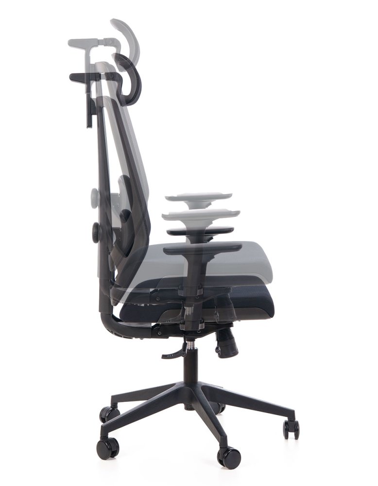 Ergonomická kancelářská židle GRENY černá (obrázek 6)