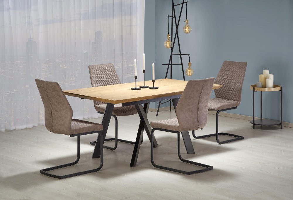 Jídelní rozkládací stůl CAPITAL – 160x90x76 (+40) Halmar (obrázek 6)