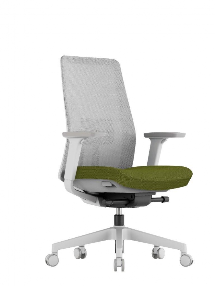Kancelářská ergonomická židle K10 W — více barev Černá (obrázek 5)