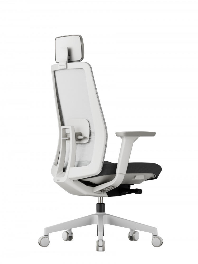 Kancelářská ergonomická židle K10 W — více barev Černá (obrázek 10)