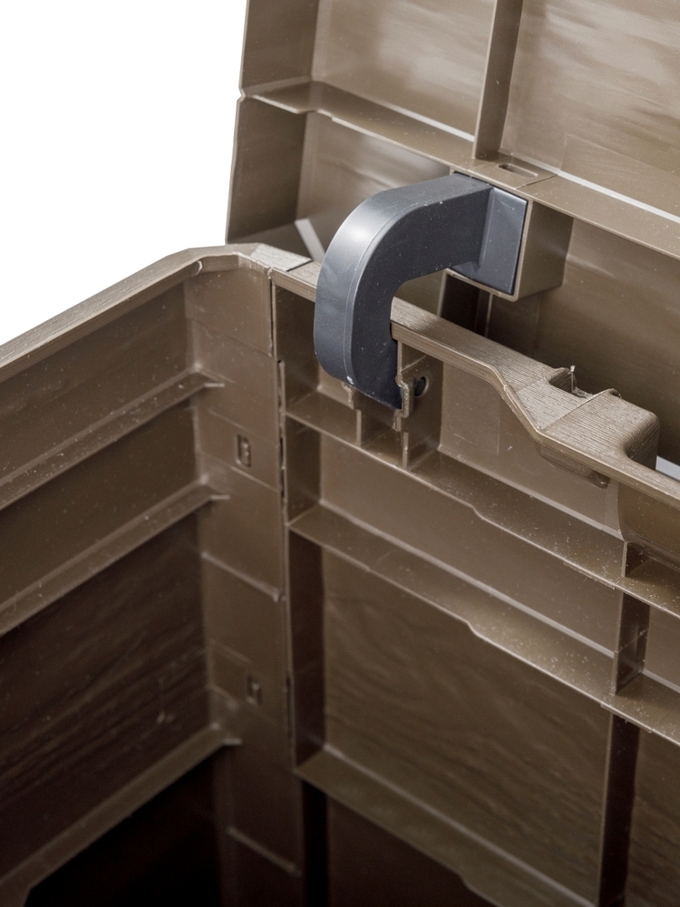 WOODYS zahradní plastový úložný box 160 L - hnědá (obrázek 3)