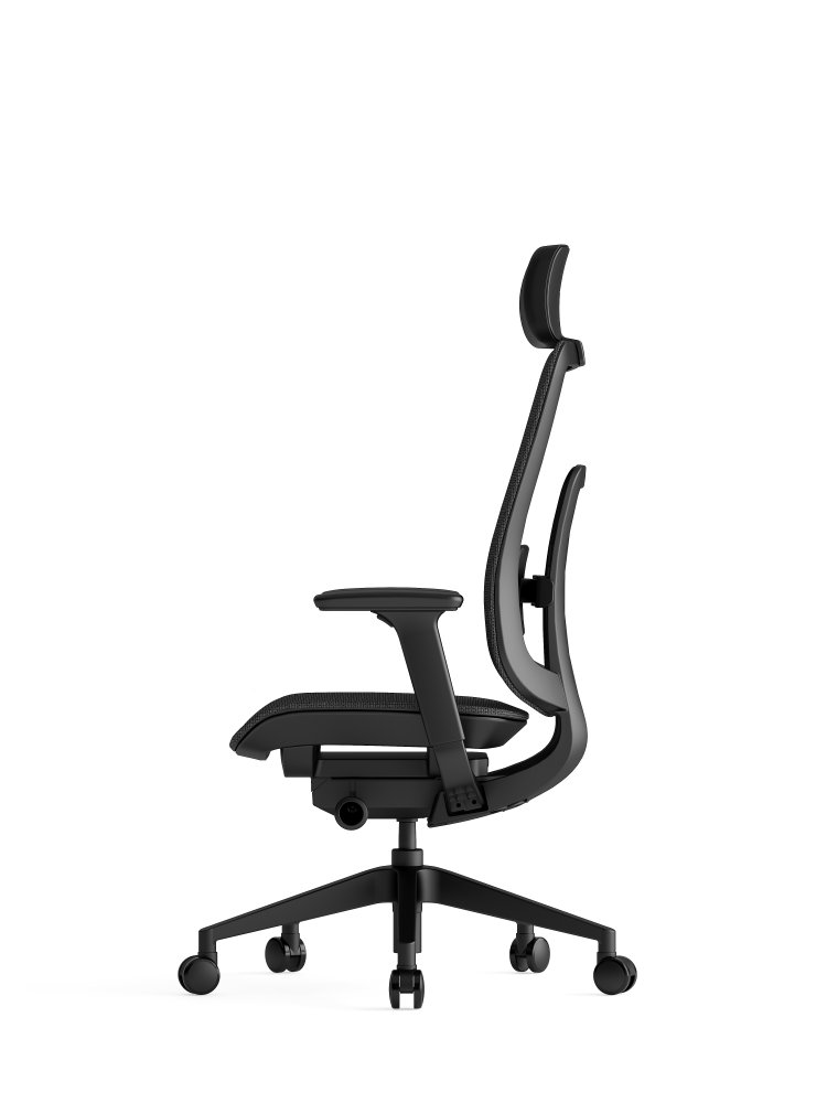 Kancelářská ergonomická židle K42 MESH SP – síť, černá (obrázek 4)