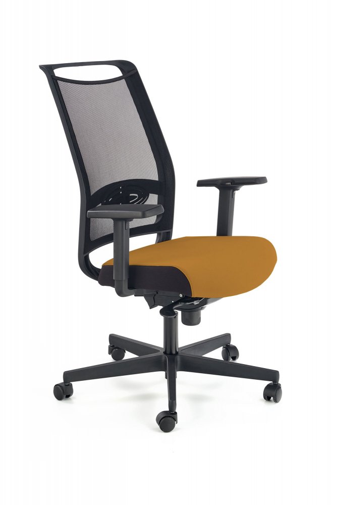 Kancelářská ergonomická židle GULIETTA – síť, látka, více barev Oranžová