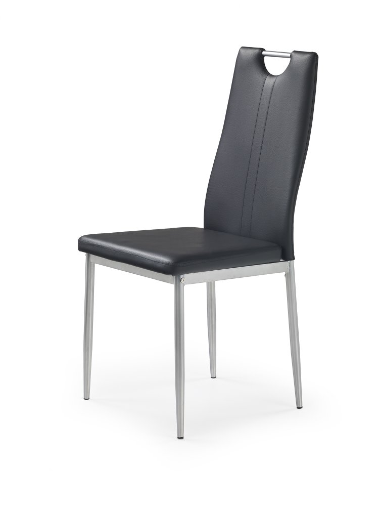 Jídelní židle JAFFE – ocel, ekokůže, více barev Černá