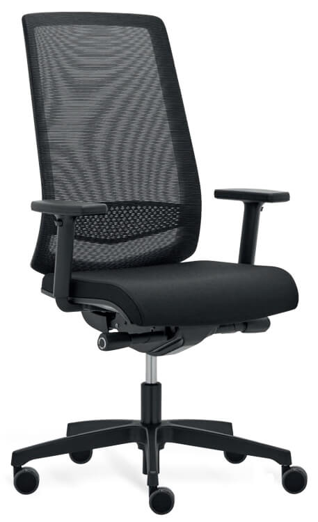 Levně Kancelářská židle na kolečkách RIM VICTORY VI 1405 – s područkami, černá