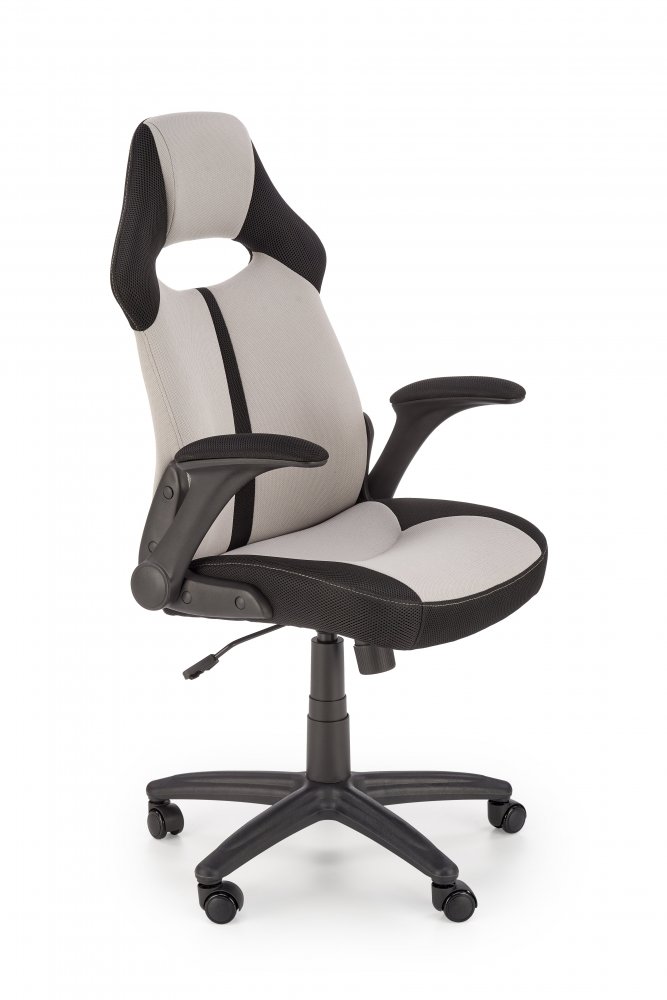 Kancelářská židle BLOOM - látka, černá / šedá