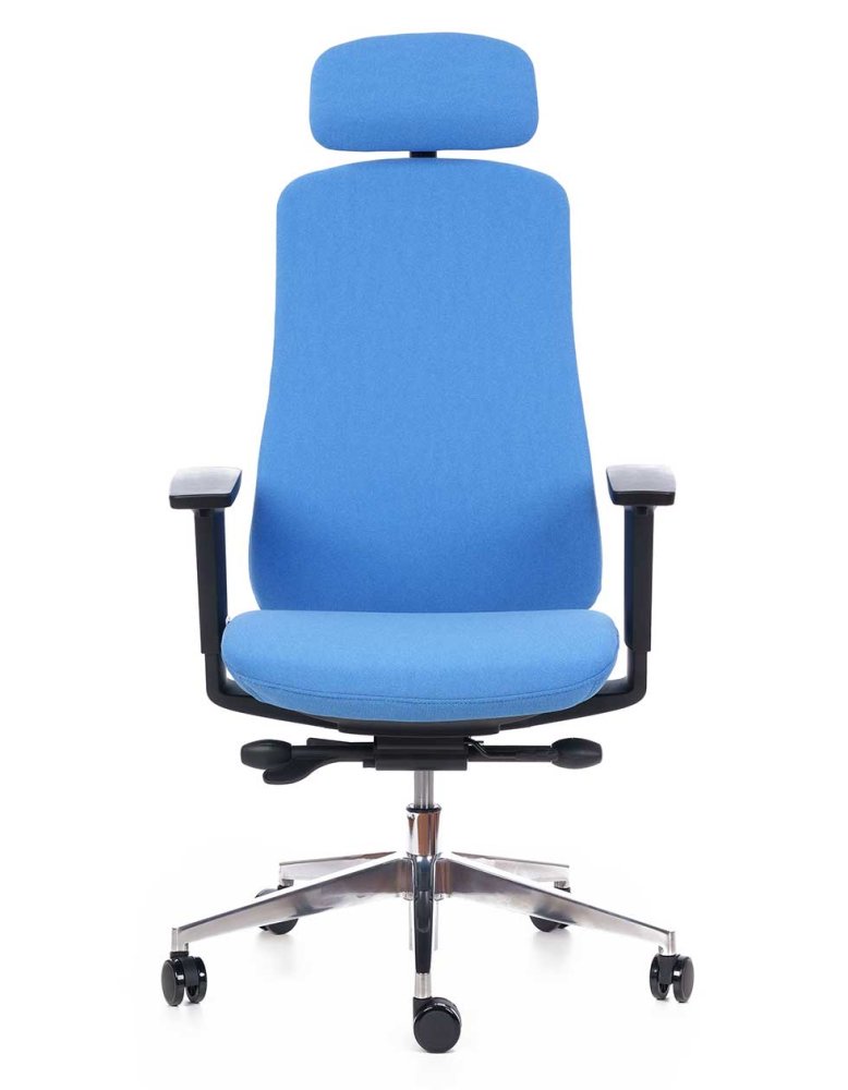 Kancelářská ergonomická židle Sego Terra — látka, více barev, nosnost 120 kg černá (obrázek 6)