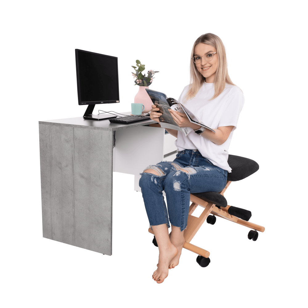 Ergonomická klekačka GROCO – Černá/Látka Buk, Kondela (obrázek 8)