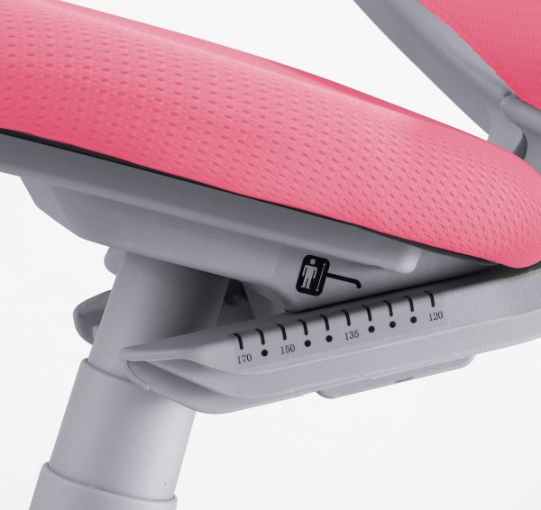 Rastúca detská stolička na kolieskach Mayer SMARTY 2416 09 – bez podrúčok, ružová