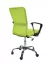 Otočná kancelářská židle BASIC — síť, zelená