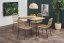 Jídelní stůl TORISTO –⁠ 120x80x75, dub zlatý, černý