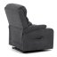 Relaxační křeslo s elektrickým polohováním HOMER - látka, šedá