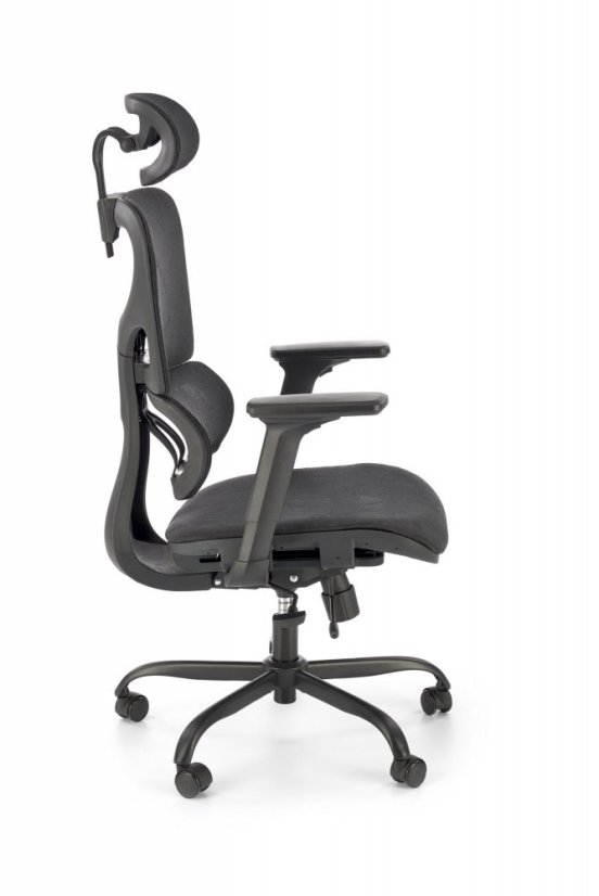 Kancelárska ergonomická stolička GOTARD — sieťovina, čierna