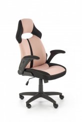 Kancelářská židle BLOOM - látka, černá / růžová