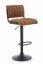 Barová stolička SUSI – ekokoža, hnedá