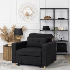 Elegantné ergonomické kreslo SOLOR v čiernej farbe - s držiakom na pitie