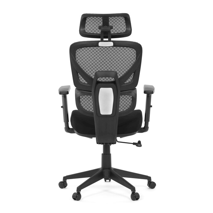 Ergonomická kancelárska stolička DENEB — čierny mesh poťah