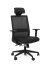 Kancelárska ergonomická stolička Sego LINK — sieť/látka, čierna